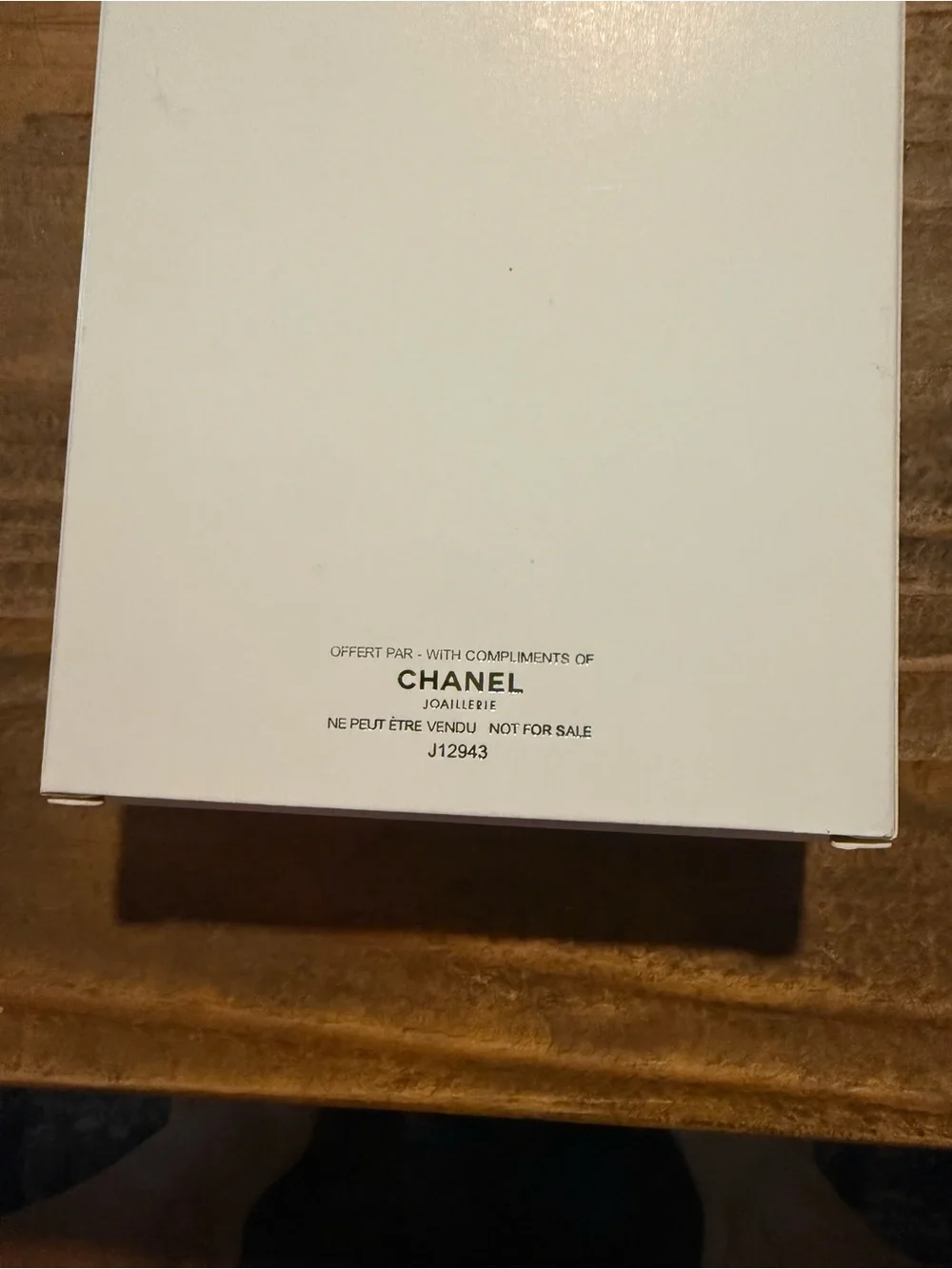 CHANEL White and Black Branded Phone Accessory Box